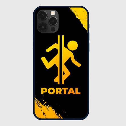 Чехол iPhone 12 Pro Max Portal - gold gradient / 3D-Черный – фото 1