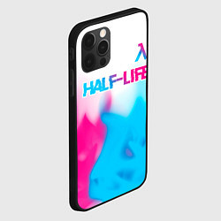 Чехол для iPhone 12 Pro Max Half-Life neon gradient style: символ сверху, цвет: 3D-черный — фото 2