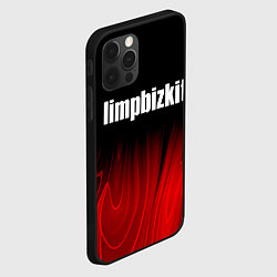 Чехол для iPhone 12 Pro Max Limp Bizkit red plasma, цвет: 3D-черный — фото 2