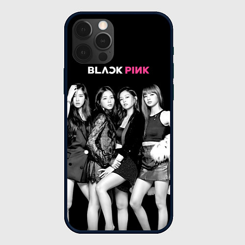 Чехол iPhone 12 Pro Max Blackpink Beautiful girls / 3D-Черный – фото 1