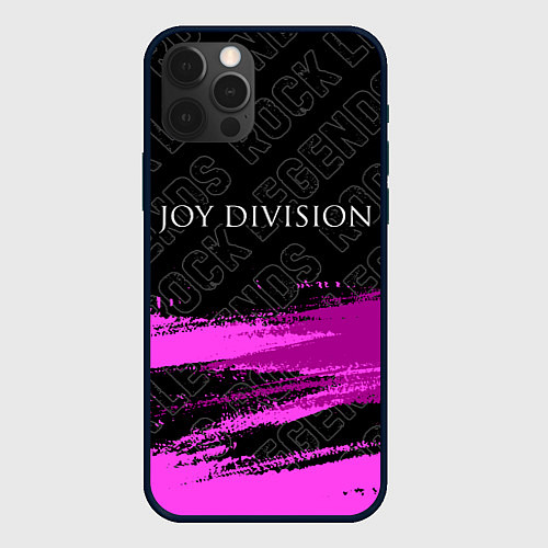 Чехол iPhone 12 Pro Max Joy Division rock legends: символ сверху / 3D-Черный – фото 1