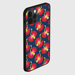 Чехол для iPhone 12 Pro Max Тропические птицы, цвет: 3D-черный — фото 2