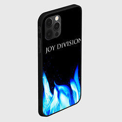 Чехол для iPhone 12 Pro Max Joy Division blue fire, цвет: 3D-черный — фото 2