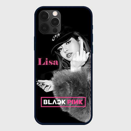 Чехол iPhone 12 Pro Max Blackpink Lisa fuck / 3D-Черный – фото 1