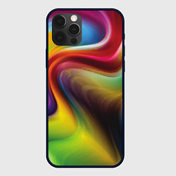 Чехол iPhone 12 Pro Max Rainbow waves