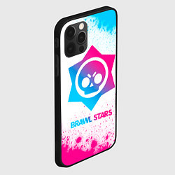 Чехол для iPhone 12 Pro Max Brawl Stars neon gradient style, цвет: 3D-черный — фото 2