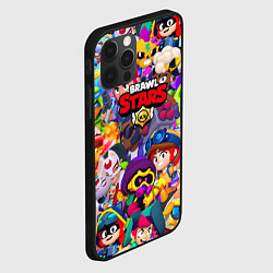 Чехол для iPhone 12 Pro Max Brawl stars all pattern, цвет: 3D-черный — фото 2