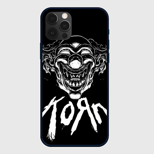 Чехол iPhone 12 Pro Max KoЯn - clown face / 3D-Черный – фото 1