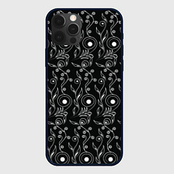 Чехол iPhone 12 Pro Max Black style pattern