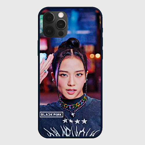 Чехол iPhone 12 Pro Max Jisoo blackpink / 3D-Черный – фото 1