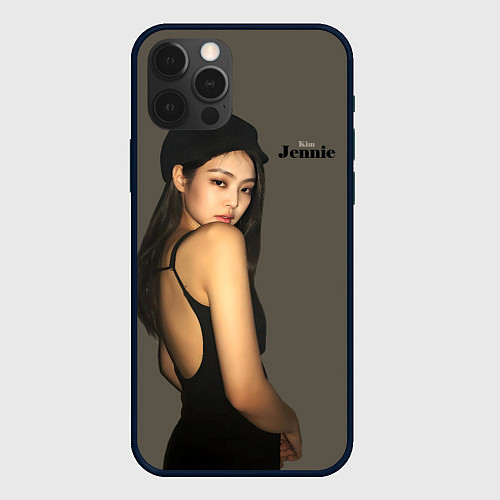 Чехол iPhone 12 Pro Max Blackpink Jennie in cap / 3D-Черный – фото 1