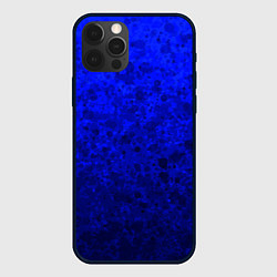 Чехол для iPhone 12 Pro Max Абстракция ультрамарин, цвет: 3D-черный