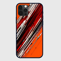 Чехол для iPhone 12 Pro Max Киберпанк модерн линии, цвет: 3D-черный