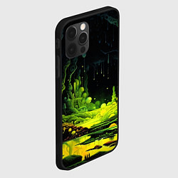 Чехол для iPhone 12 Pro Max Кислотная пещера, цвет: 3D-черный — фото 2