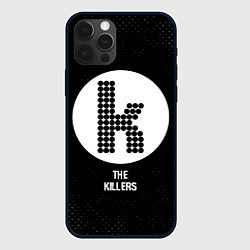 Чехол iPhone 12 Pro Max The Killers glitch на темном фоне
