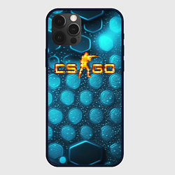 Чехол iPhone 12 Pro Max CS GO blue neon