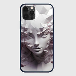 Чехол для iPhone 12 Pro Max Скульптура с шипами, цвет: 3D-черный