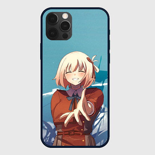 Чехол iPhone 12 Pro Max Sweet Chisato Nishikigi - Lycoris Recoil / 3D-Черный – фото 1