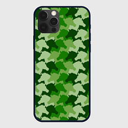 Чехол для iPhone 12 Pro Max Лошади, Единороги - камуфляж, цвет: 3D-черный