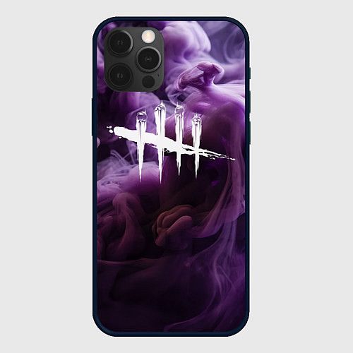 Чехол iPhone 12 Pro Max Dead By Daylight Logo Smoke / 3D-Черный – фото 1