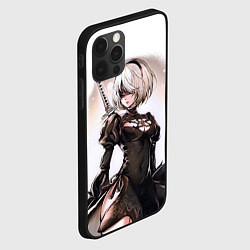 Чехол для iPhone 12 Pro Max Nier: Automata - 2B TechnoBlade, цвет: 3D-черный — фото 2