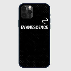 Чехол iPhone 12 Pro Max Evanescence glitch на темном фоне: символ сверху