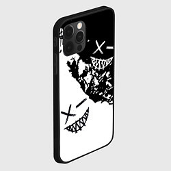 Чехол для iPhone 12 Pro Max Smile - black and white, цвет: 3D-черный — фото 2