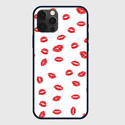 Чехол для iPhone 12 Pro Max Kiss, цвет: 3D-черный