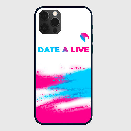 Чехол iPhone 12 Pro Max Date A Live neon gradient style: символ сверху / 3D-Черный – фото 1