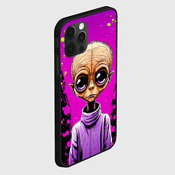 Чехол для iPhone 12 Pro Max Alien - comics art style, цвет: 3D-черный — фото 2