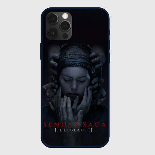 Чехол iPhone 12 Pro Max Сенуа и руки Hellblade 2 / 3D-Черный – фото 1