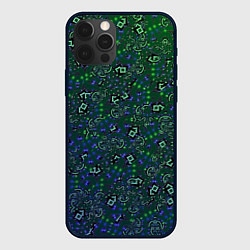 Чехол для iPhone 12 Pro Max Изумрудный космос, цвет: 3D-черный