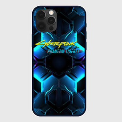 Чехол iPhone 12 Pro Max Cyberpunk 2077 neon texture