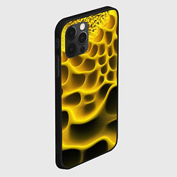 Чехол для iPhone 12 Pro Max Yellow background, цвет: 3D-черный — фото 2