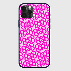 Чехол для iPhone 12 Pro Max Логотип Барби - буква B, цвет: 3D-черный