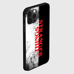 Чехол для iPhone 12 Pro Max Stranger things BW, цвет: 3D-черный — фото 2