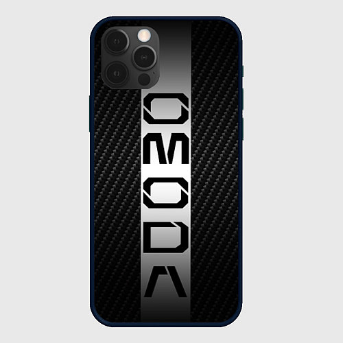 Чехол iPhone 12 Pro Max Omoda carbone / 3D-Черный – фото 1