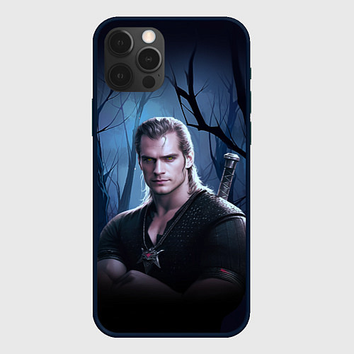 Чехол iPhone 12 Pro Max Ведьмак - Генри Кавилл / 3D-Черный – фото 1