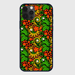 Чехол iPhone 12 Pro Max Русское народное искусство - хохлома