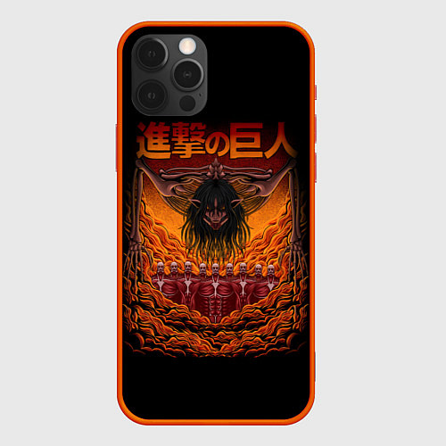 Чехол iPhone 12 Pro Max Eren Titan / 3D-Красный – фото 1