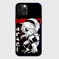 Чехол iPhone 12 Pro Max Nier automata - черный и красный