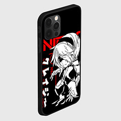 Чехол для iPhone 12 Pro Max Nier automata - черный и красный, цвет: 3D-черный — фото 2