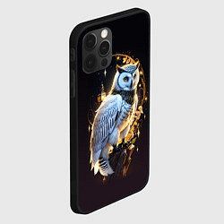 Чехол для iPhone 12 Pro Max Снежная сова, цвет: 3D-черный — фото 2