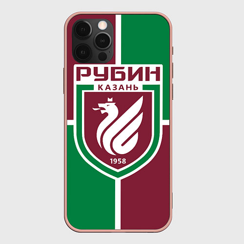 Чехол iPhone 12 Pro Max Фк Рубин / 3D-Светло-розовый – фото 1