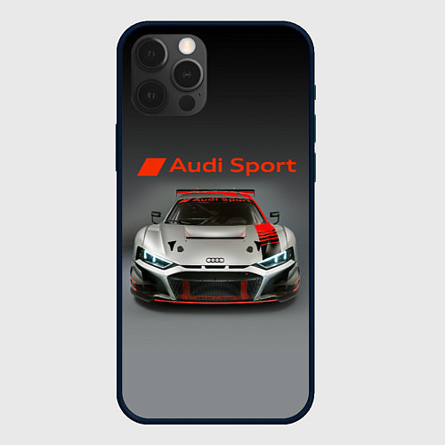 Чехол iPhone 12 Pro Max Audi sport - racing car - extreme / 3D-Черный – фото 1