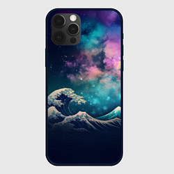 Чехол для iPhone 12 Pro Max Космическая Большая волна в Канагаве, цвет: 3D-черный