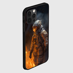 Чехол для iPhone 12 Pro Max Огонь в космосе, цвет: 3D-черный — фото 2