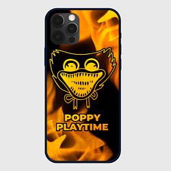 Чехол для iPhone 12 Pro Max Poppy Playtime - gold gradient, цвет: 3D-черный