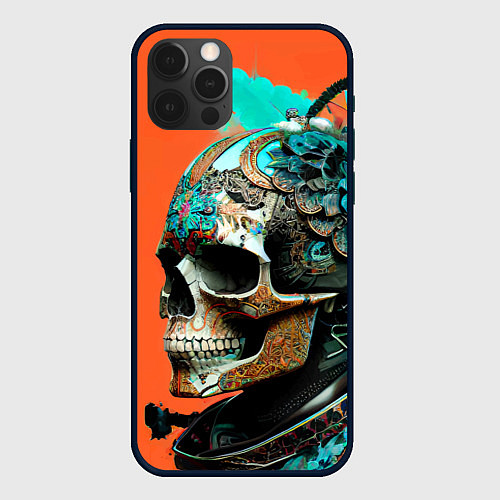 Чехол iPhone 12 Pro Max Art skull - irezumi - Japan / 3D-Черный – фото 1