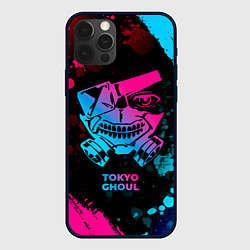 Чехол iPhone 12 Pro Max Tokyo Ghoul - neon gradient